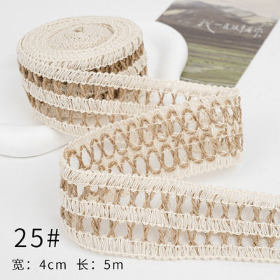 Noel Kahverengi Kırmızı Şerit 5mm-45mm Kablolu Kırmızı Şerit