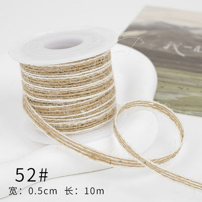 Noel Kahverengi Kırmızı Şerit 5mm-45mm Kablolu Kırmızı Şerit