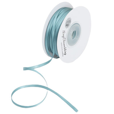 3mm Polyester Satin Kurdele Çift Yüzlü Yüksek yoğunluklu Satin Finish Poly Kurdele