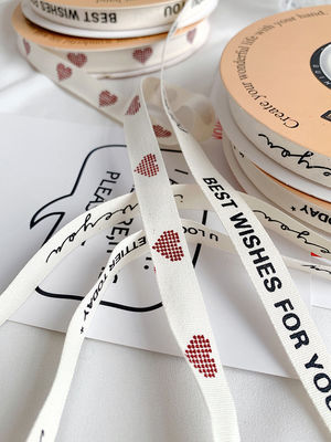 13mm Baskı Pamuk Kurdele Hediye Yapımcılık Paket Kurdele