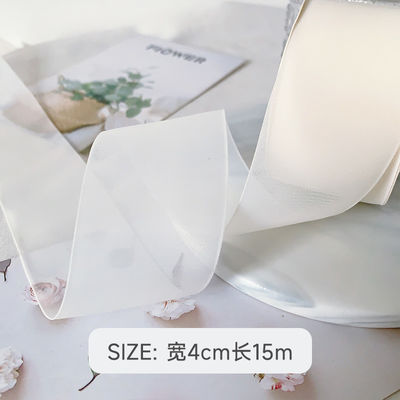 Yüksek yoğunluklu poliester organza kurdele 40 mm lüks hediye ambalajı için