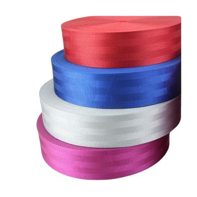 UHMWPE Seatbelt Webbing By The Yard Polyester Nylon Seatbelt Webbing