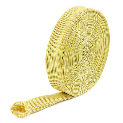 Dikişli Yangına Karşı Dirsek Sarı 20 mm Genişliği Kevlar Tüp Dirsek