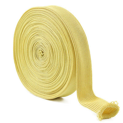 Dikişli Yangına Karşı Dirsek Sarı 20 mm Genişliği Kevlar Tüp Dirsek