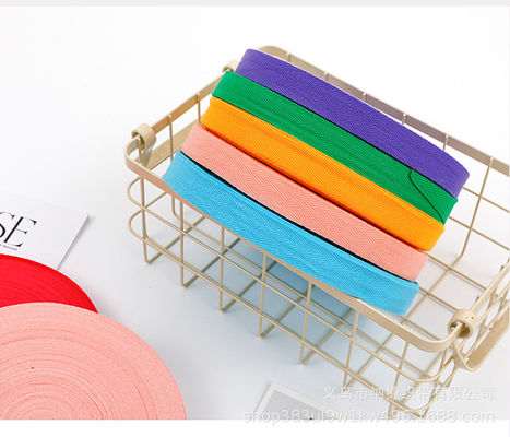 10mm-40mm Basit Pamuk Kurdele Pembe Yeşil Mavi Dokuma Kenar Kurdele