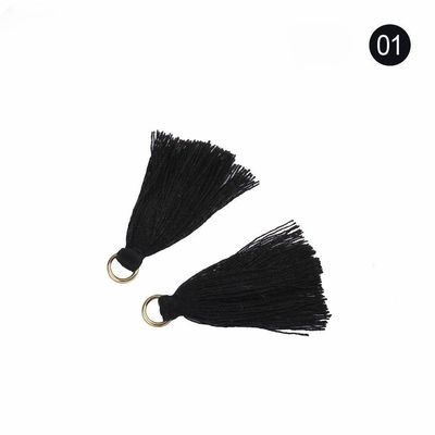 Renkli Pamuk Tassel 3cm Giyim Dekorasyonu Pamuk iplik Tassels