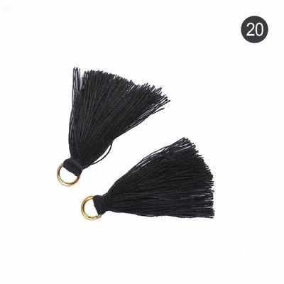 Renkli Pamuk Tassel 3cm Giyim Dekorasyonu Pamuk iplik Tassels