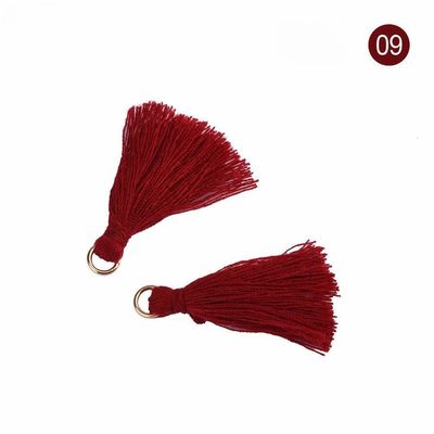 Renkli Pamuk Tassel 3cm Giyim Dekorasyonu Pamuk iplik Tassels