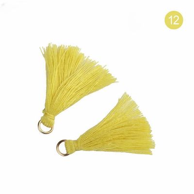 Renkli Pamuk Tassel 3cm Giyim Dekorasyonu Pamuk iplik Tassels