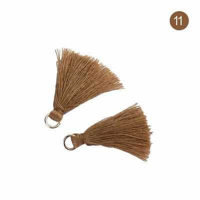 Renkli Pamuk Tassel 3cm Giyim Dekorasyonu Pamuk iplik Tassels