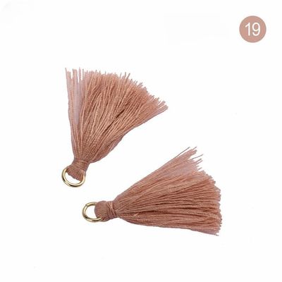 Renkli Pamuk Tassel 3cm Giyim Dekorasyonu Pamuk iplik Tassels