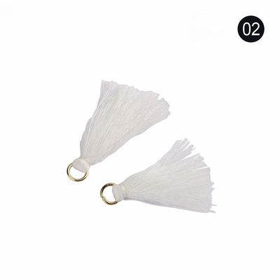 Renkli Pamuk Tassel 3cm Giyim Dekorasyonu Pamuk iplik Tassels