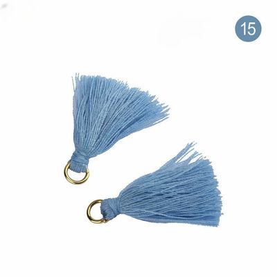 Renkli Pamuk Tassel 3cm Giyim Dekorasyonu Pamuk iplik Tassels