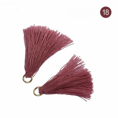 Renkli Pamuk Tassel 3cm Giyim Dekorasyonu Pamuk iplik Tassels