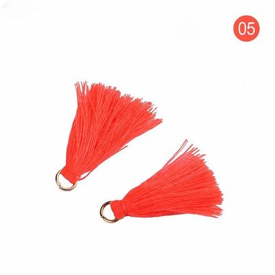 Renkli Pamuk Tassel 3cm Giyim Dekorasyonu Pamuk iplik Tassels