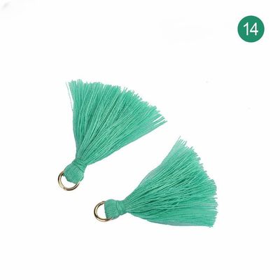 Renkli Pamuk Tassel 3cm Giyim Dekorasyonu Pamuk iplik Tassels