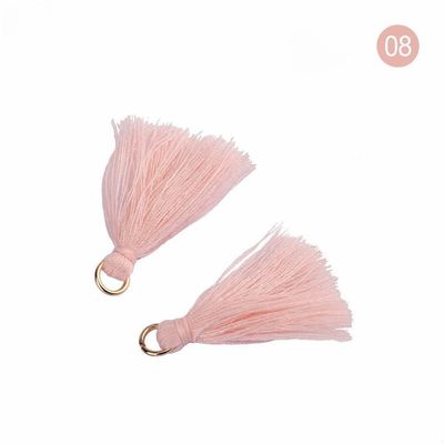Renkli Pamuk Tassel 3cm Giyim Dekorasyonu Pamuk iplik Tassels