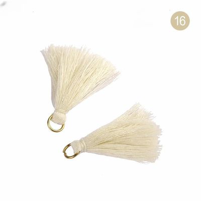 Renkli Pamuk Tassel 3cm Giyim Dekorasyonu Pamuk iplik Tassels