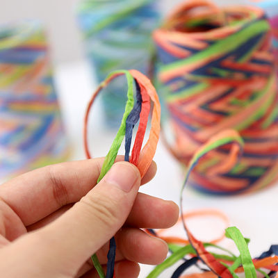 Raffia Dönüştürülmüş Kağıt Tel 80m DIY El Yapımı Kağıt Tel Eko Dost