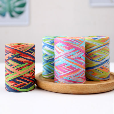Raffia Dönüştürülmüş Kağıt Tel 80m DIY El Yapımı Kağıt Tel Eko Dost