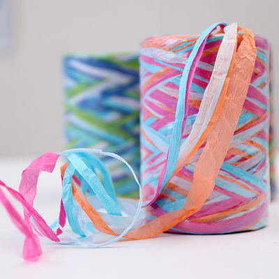 Raffia Dönüştürülmüş Kağıt Tel 80m DIY El Yapımı Kağıt Tel Eko Dost