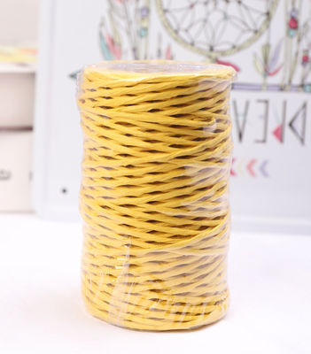 Demir Kablo 2mm Kağıt İpi Eco DIY Dönüştürülmüş Kağıt Kablo Biyolojik Bozulur