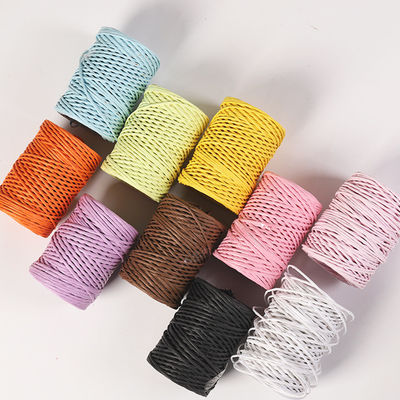 Demir Kablo 2mm Kağıt İpi Eco DIY Dönüştürülmüş Kağıt Kablo Biyolojik Bozulur