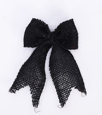 8cm*11cm Jute Ribbon Bow Yeşil Gül Dekoratif Burlap Ribbon Bow