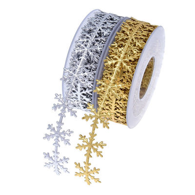 25mm Ultrasonik Kar Kurteği Noel ağacı için Gümüş Altın Rengi