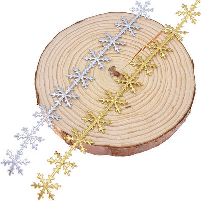 25mm Ultrasonik Kar Kurteği Noel ağacı için Gümüş Altın Rengi