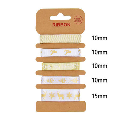 ODM Polyester Kurdele 2mm 10mm 15mm Noel Hediye Sargısı Kurdele