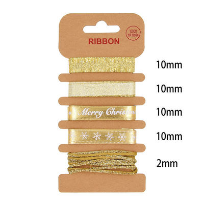 ODM Polyester Kurdele 2mm 10mm 15mm Noel Hediye Sargısı Kurdele