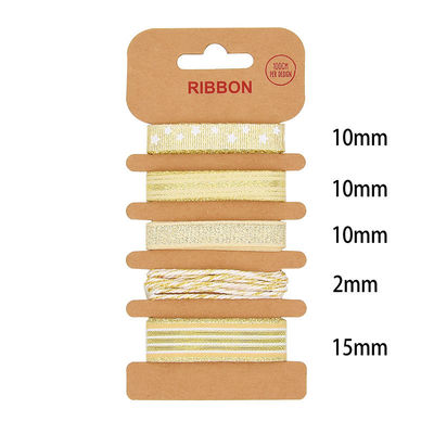 ODM Polyester Kurdele 2mm 10mm 15mm Noel Hediye Sargısı Kurdele