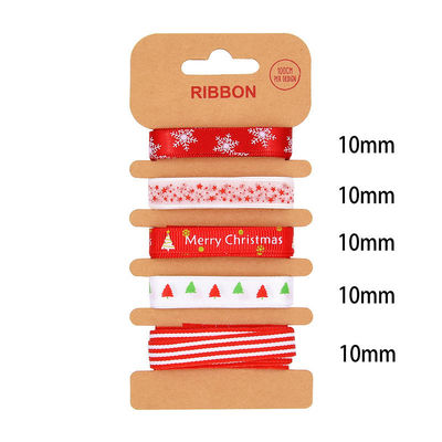 ODM Polyester Kurdele 2mm 10mm 15mm Noel Hediye Sargısı Kurdele