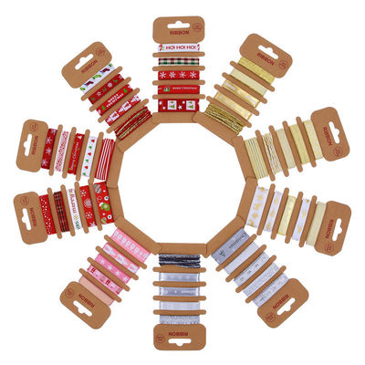 ODM Polyester Kurdele 2mm 10mm 15mm Noel Hediye Sargısı Kurdele