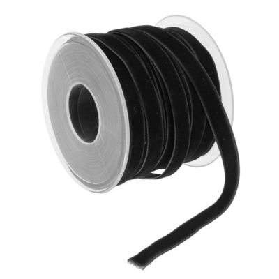 10mm*20Y Elastik Kadife Kurdele Pembe Kadife Kablolu Kurdele ISO9001