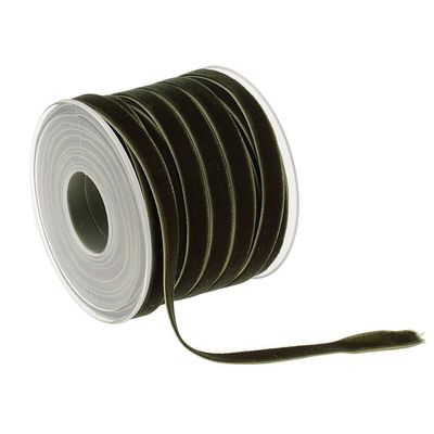 10mm*20Y Elastik Kadife Kurdele Pembe Kadife Kablolu Kurdele ISO9001