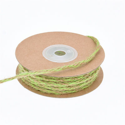 Yapraklı koyu yeşil kabuk bantı 2mm-15mm*10y Jute kablolu bant