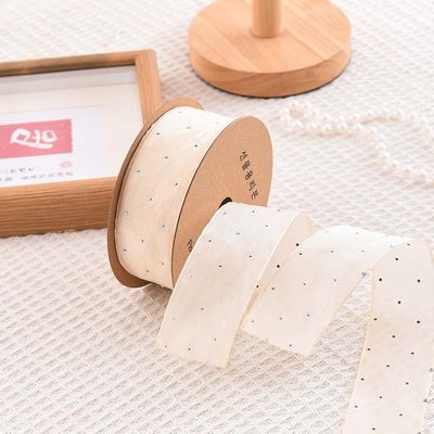 4cm*18m Parlak Elmas Poliester Organza Şerit Yüksek Kaliteli Hediye Şerit