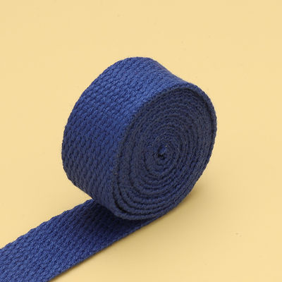 20mm-50mm Kalınlaştırılmış Poliester Pamuk Webbing Okul Çantası Sırt Çantası El Çantası Tuval Kemeri Katı Renkli Basit Doku Kemeri