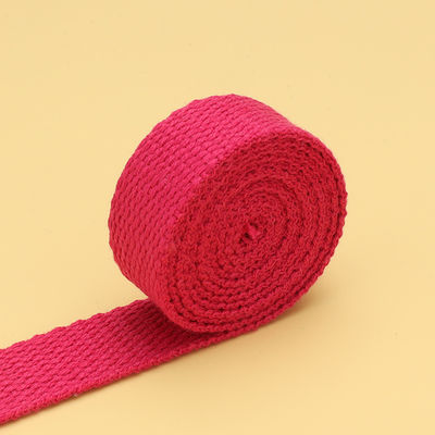 20mm-50mm Kalınlaştırılmış Poliester Pamuk Webbing Okul Çantası Sırt Çantası El Çantası Tuval Kemeri Katı Renkli Basit Doku Kemeri