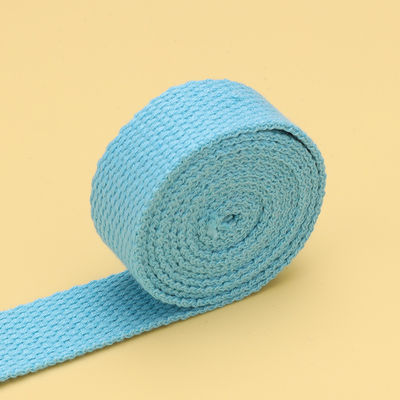 20mm-50mm Kalınlaştırılmış Poliester Pamuk Webbing Okul Çantası Sırt Çantası El Çantası Tuval Kemeri Katı Renkli Basit Doku Kemeri