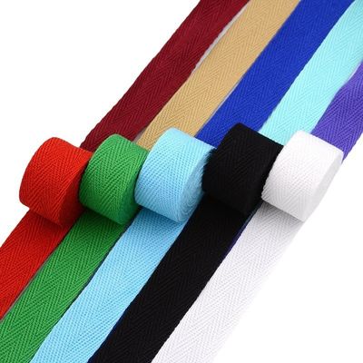 20mm*50y Herringbone giyim aksesuarları için pamuklu kurdele