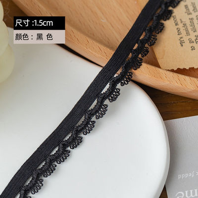 Başlık Işık Olay 1.5cm Dokuma Gözlüğü Kenarı Polyester Elastik Sutyen Kemeri Elbise Aksesuarları için Şerit