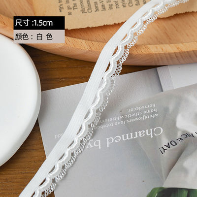 Başlık Işık Olay 1.5cm Dokuma Gözlüğü Kenarı Polyester Elastik Sutyen Kemeri Elbise Aksesuarları için Şerit