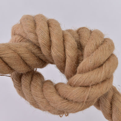 6mm-60mm Sarı Jute 3 iplik Dönüştürülmüş ip Dekorasyon veya Deniz Balıkçılık ipliklerinde uygulanır