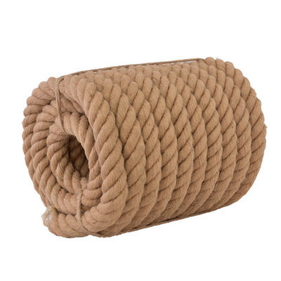 6mm-60mm Sarı Jute 3 iplik Dönüştürülmüş ip Dekorasyon veya Deniz Balıkçılık ipliklerinde uygulanır